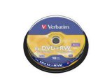 VERBATIM 43488 DVD-RW MATG.4,7GB.4X 10'LU CAKEBOX
