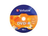 VERBATIM 43729 DVD-R 4,7GB.16X 10' LU SPINDLE