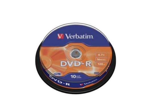 VERBATIM 43523 DVD-R AZO M.16X 10LU CAKEBOX