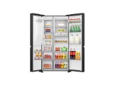 HISENSE RS818N4TFE 632 LT. GARDIROP TİPİ NO FROST SU ve BUZ HAZNELİ BUZDOLABI SİYAH