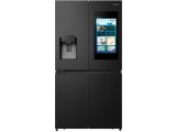 HISENSE RQ760N4IFE 577 LT. 4 KAPILI GARDIROP TİPİ NO FROST SU ve BUZ HAZNELİ EKRANLI BUZDOLABI SİYAH