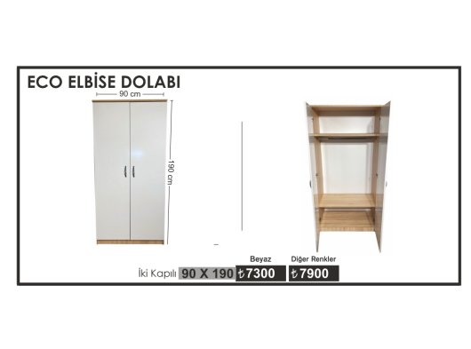 ECO ELBİSE DOLABI