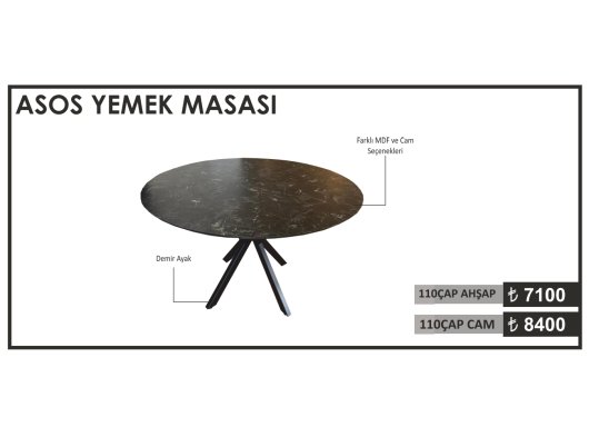 ASOS YEMEK MASASI