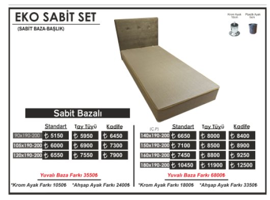 EKO SABİT SET