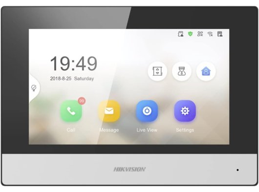 Hikvision DS-KH6320-WTE1 Wi-Fi, IP Kamera Desteği IP İnterkom İç Ünitesi