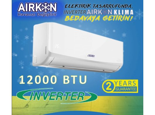 AIRKON- 12000 BTU INVERTER KLİMA