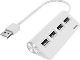 USB Hub 4 Ports USB 2.0 480 Mbit/s beyaz