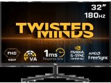 Twisted Minds Eclipse Serisi Curved 32'' FHD 180HZ 1ms Fast VA Gaming Monitor