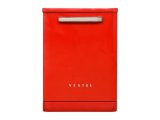 VESTEL BM5001 KIRMIZI RETRO 5 PROGRAMLI BULAŞIK MAKİNASI