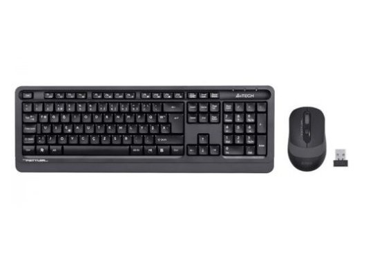 A4 Tech FG1010 Kablosuz Gri Klavye Mouse Seti