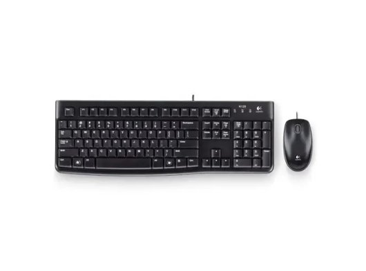 Logitech MK120 920-002560 Kablolu Klavye Mouse Seti, Siyah