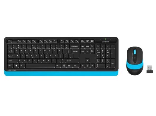 A4 Tech FG1010 Kablosuz Mavi Klavye Mouse Seti