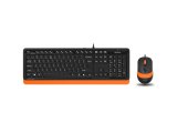 A4 Tech F1010 Kablolu Turuncu Klavye Mouse Seti