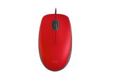Logitech M110 Kırmızı Kablolu Optik Mouse