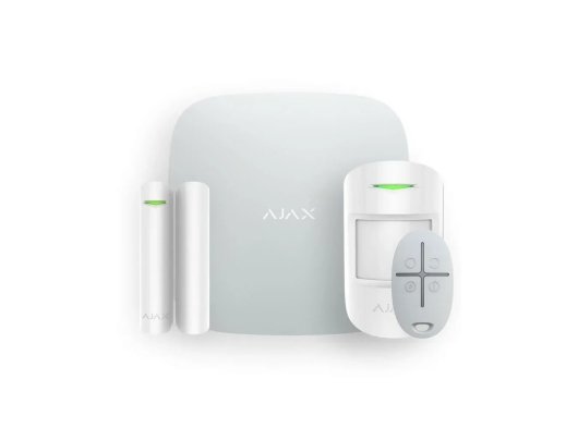 Ajax Hub Kit 20288.56.WH1 Starterkithub Kablosuz Alarm Seti, Beyaz