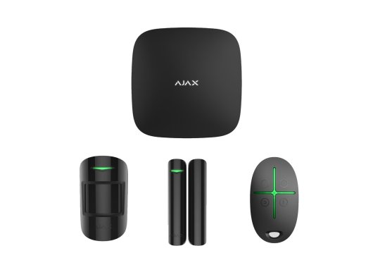 Ajax Hub Kit 20287.56.BL1 Starterkithub Kablosuz Alarm Seti, Siyah