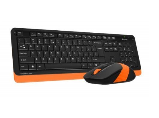 A4 Tech FG1010 Q Kablosuz MM Klavye Mouse Turuncu