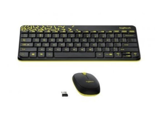 LOGITECH MK240 SİYAH-SARI WRL K+M SET