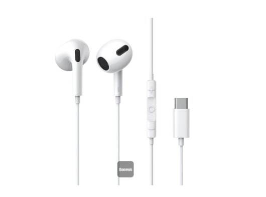 BASEUS ENCOK C17 NGCR010002 TYPE-C KABLOLU KULAK İÇİ KULAKLIK BEYAZ
