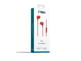 TTEC POP IN EAR HEADPHONE MİKROFONLU KABLOLU KIRMIZI KULAKLIK