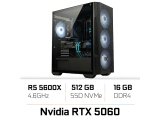 AMD RAYZEN 5-5600X 16GB 512Nvme RTX5060-8GB 650W GAMING PC