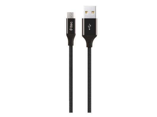 TTEC ALUMİCABLE MİCRO USB ŞARJ KABLOSU - SİYAH