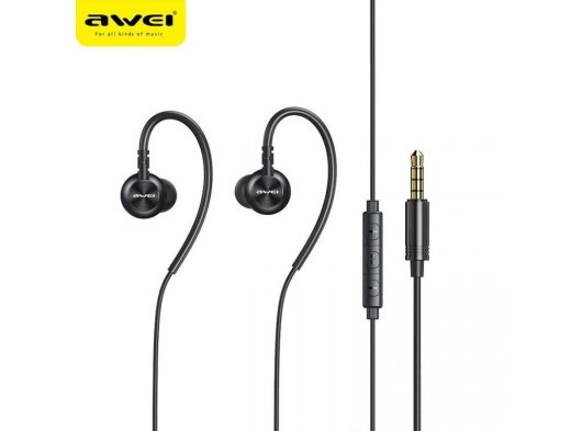 Awei L3 3.5mm Mikrofonlu Kablolu Kulaklık, Siyah