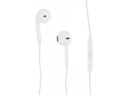 Wiwu Earbuds 101 3.5 mm Mikrofonlu Kulak İçi Kablolu Kulaklık, Beyaz