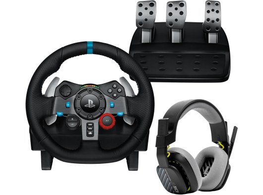 Logitech G29 Driving Force Direksiyon Seti + Logitech Astro A10 Esnek Oyuncu Kulaklığı