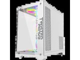 Twisted Minds TM 1-V-S Bullet-07 Orta Temperli Cam Mid Tower Oyuncu Kasası, Beyaz