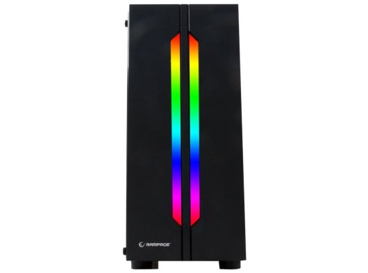Rampage Spectra Temperli Cam Rainbow Fan Ledli Mid Tower Oyuncu Kasası