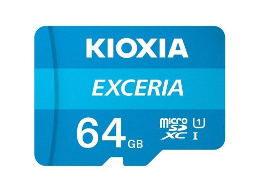 Kioxia Exceria LMEX2L064GG2 Class 10 UHS-I U3 64 GB Micro SD Kart