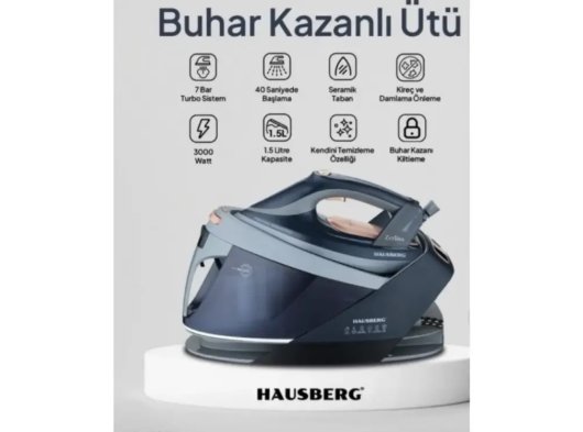 Hausberg HB-7925 buharlı kazan ütü
