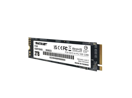 Patriot P320 Serisi 2TB 3000/2200MB/s NVMe M.2 SSD Disk
