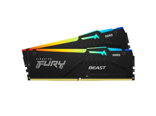 Kingston Fury Beast RGB 64 GB (2x32GB) 5600 Mhz DDR5 CL40 Oyuncu PC Ram