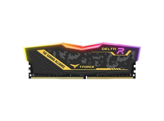 Team T-Force TUF Yellow Delta RGB 8 GB 3200 Mhz DDR4 Oyuncu PC Ram