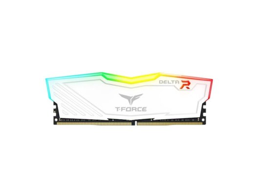 Team T-Force Delta RGB White 8GB (1x8GB) 3600MHz CL18 DDR4 Oyuncu PC Ram