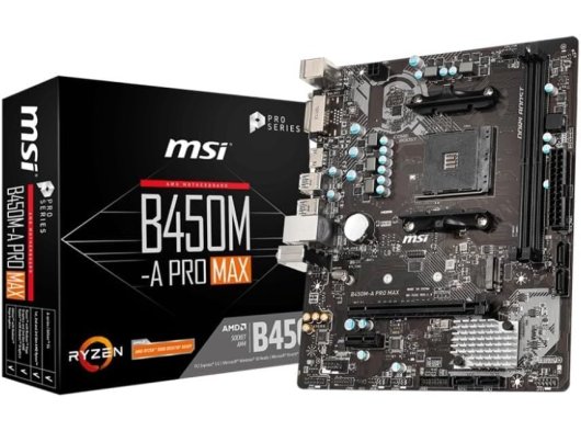 Msi B450M-A Pro Max AMD AM4 DDR4 Micro ATX Anakart