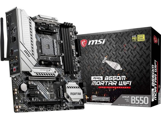Msi Mag B550M Mortar Wi-Fi AMD AM4 DDR4 Micro ATX Anakart