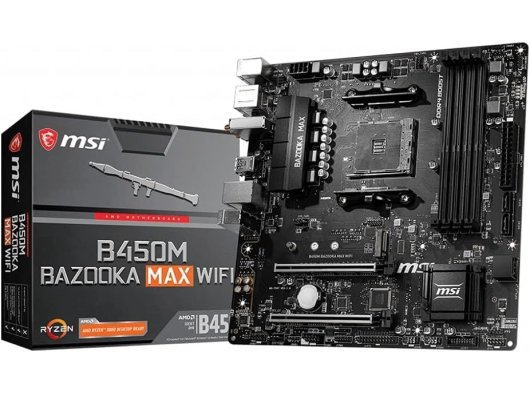 Msi B450M Bazooka Max Wi-Fi AMD AM4 DDR4 Micro ATX Anakart