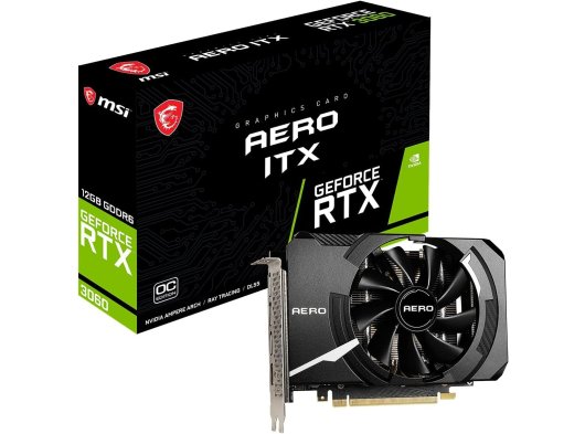 MSI RTX 3060 Aero ITX 12G OC 192 Bit GDDR6 12 GB Ekran Kartı