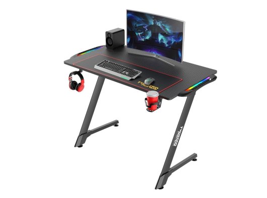 Twisted Minds Z Desing Karbon Fiber RGB Oyuncu Masası