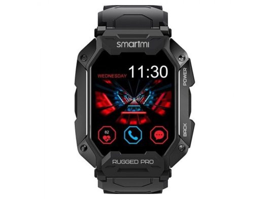 Smartmi Rugged Pro Ultra Dayanıklı Akıllı Saat, Siyah