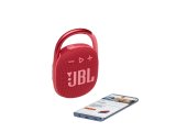 JBL Clip 4 Su Geçirmez Taşınabilir Bluetooth Hoparlör, Kırmızı