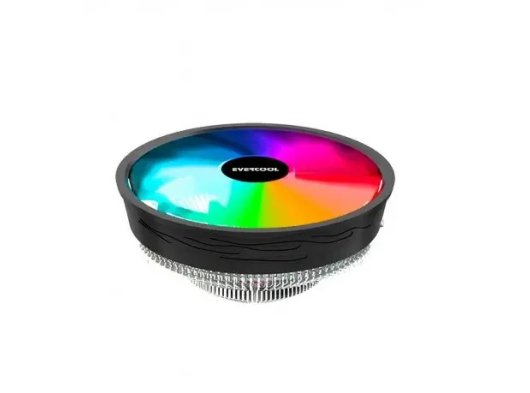 Evercool CS-02 Rainbow 3PIN 12CM AM4 - AM5 / 1700 Uyumlu CPU Hava Soğutucusu
