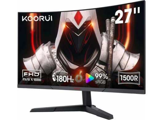 Koorui 27 27E6CA Serisi Curved 180Hz 1ms 1920x1080, FHD Gaming Monitör