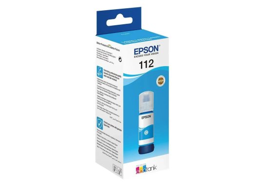 Epson C13T06C24A 112 Ecotank Pigment Orijinal Mürekkep Şişesi, Mavi
