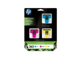 HP CB333EE 363 3-Lü Paket Orijinal Mürekkep Kartuşu, Renkli