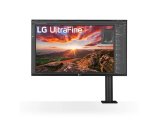 LG UltraFine 32UN880P-B 31.5 5 ms 4K Pivot IPS 60 Hz Monitör, Siyah