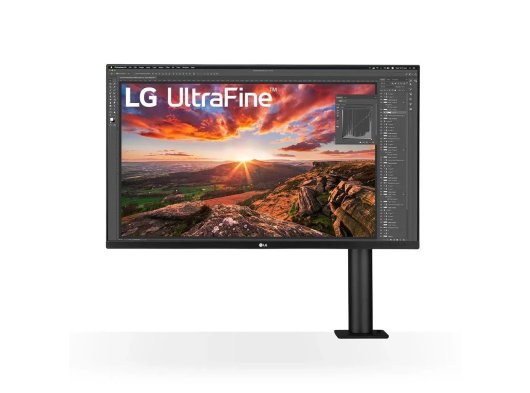 LG UltraFine 32UN880P-B 31.5 5 ms 4K Pivot IPS 60 Hz Monitör, Siyah